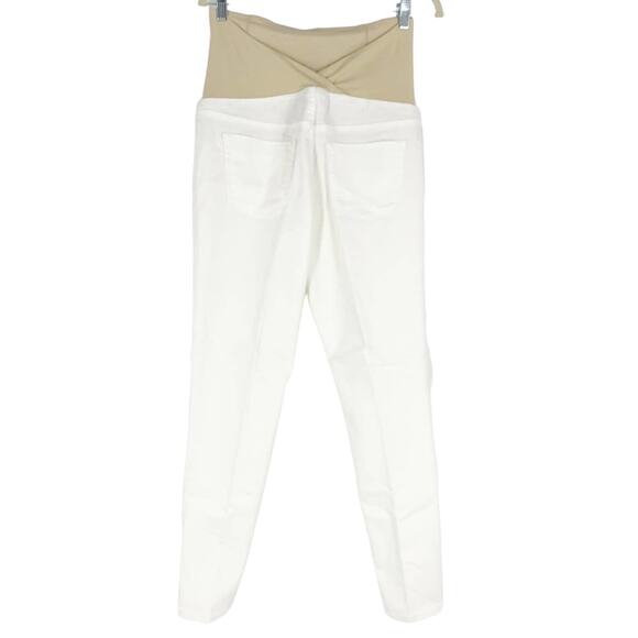 Ingrid & Isabel Maternity Crossover Panel White Skinny Pant Size 12/31 - Picture 2 of 8
